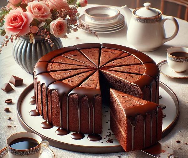 عکس کیک خیس ساده