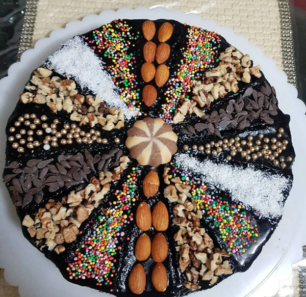 عکس کیک خیس فیک