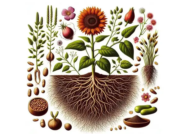 عکس دانه های تک لپه ای
