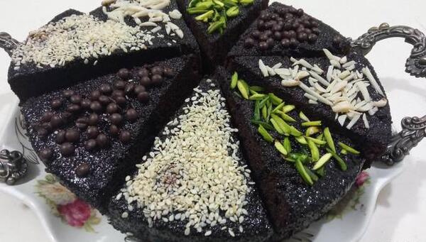 عکس کیک خیس کاکائویی