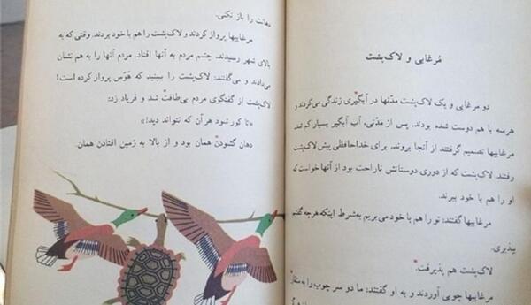 عکس درس لاک پشت و مرغابی ها