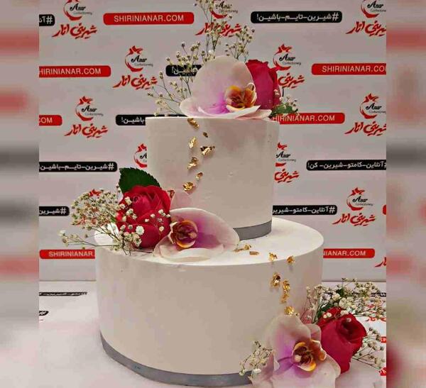 عکس کیک دوطبقه ای