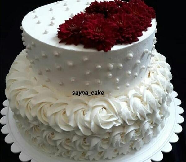 عکس کیک دوطبقه ای