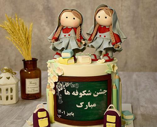 عکس کیک روز معلم ساده