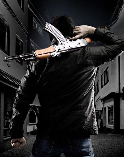 عکس تفنگ کلاش لاتی