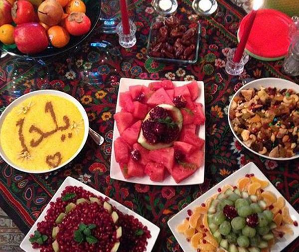 عکس سفره یلدا لاکچری