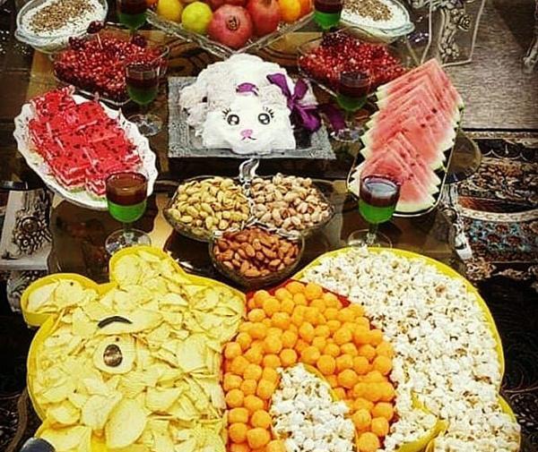 عکس سفره یلدا لاکچری