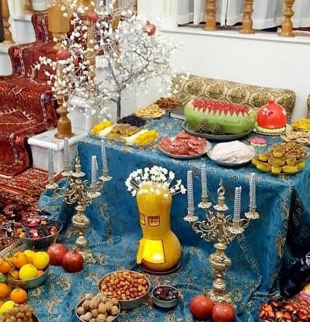 عکس سفره یلدا لاکچری