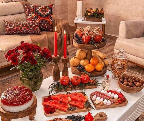 عکس سفره یلدا لاکچری