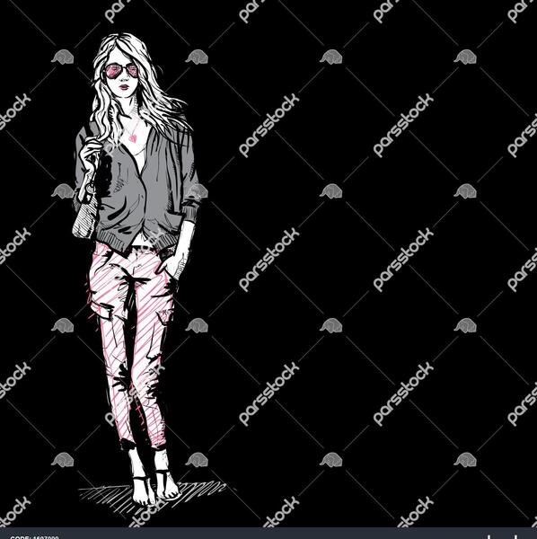 عکس پس زمینه دخترانه لاکچری مشکی