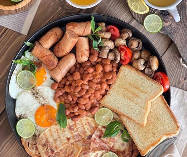 عکس صبحانه لاکچری خارجی