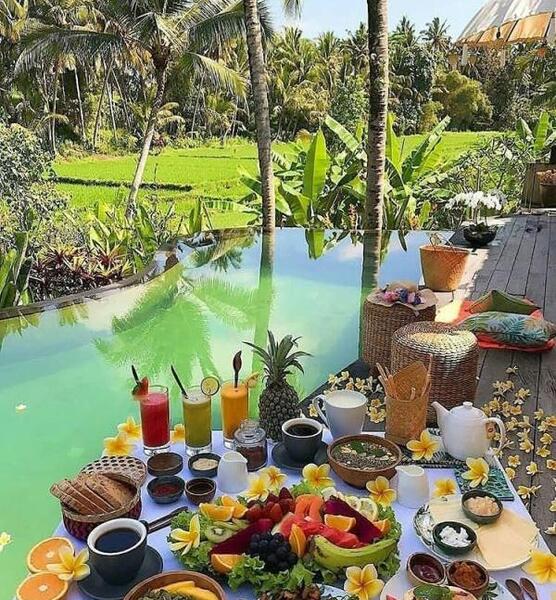 عکس صبحانه لاکچری خارجی