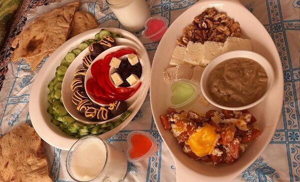 عکس صبحانه لاکچری