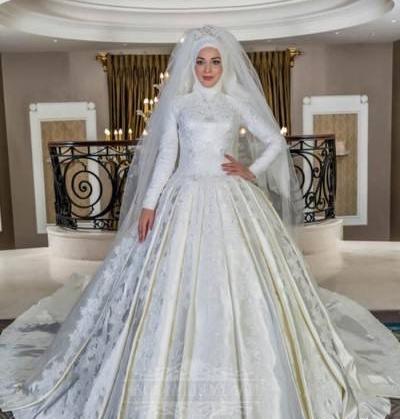 عکس لباس عروس باحجاب و زیبا