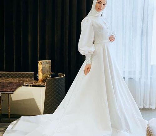 عکس لباس عروس باحجاب جدید