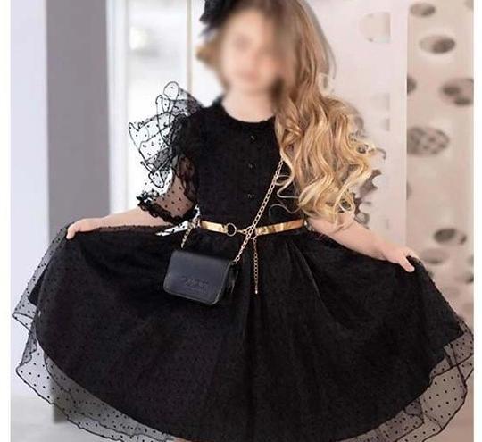 عکس لباس عروس مشکی بچه گانه