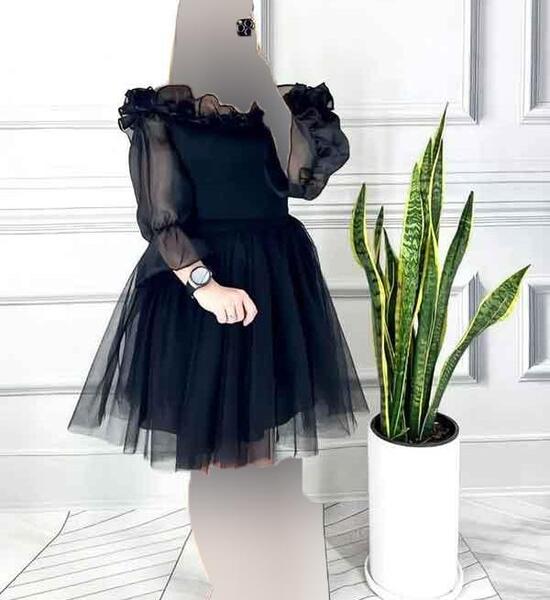 عکس لباس عروس دخترانه مشکی