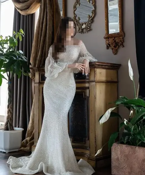 عکس لباس عروس مدل ماهی جدید