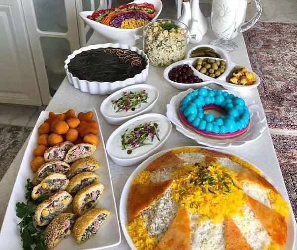 عکس میز شام لاکچری دونفره