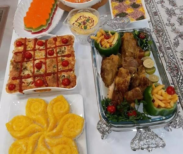 عکس میز شام لاکچری دونفره