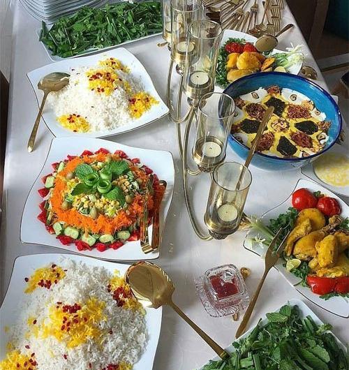 عکس میز شام لاکچری دونفره