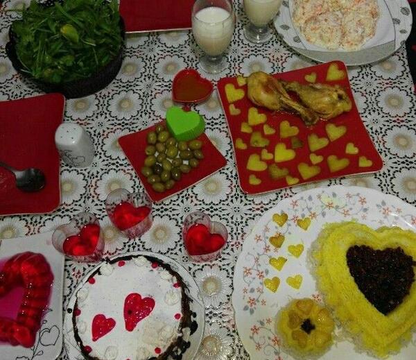 عکس میز شام لاکچری دونفره