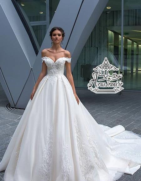 عکس مدل لباس عروس یقه پرنسسی
