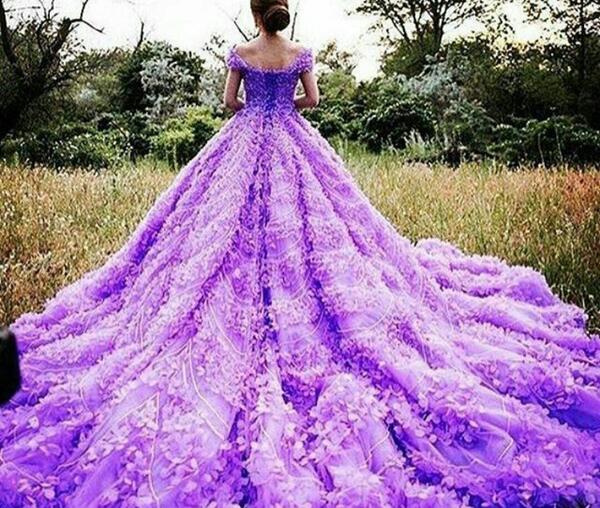 عکس لباس عروس رنگ یاسی