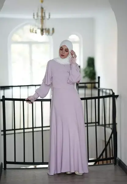 عکس لباس عروس رنگ یاسی