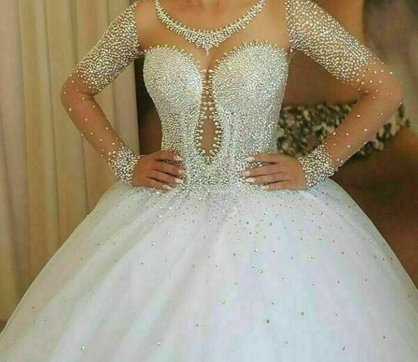 عکس لباس عروس و تاج