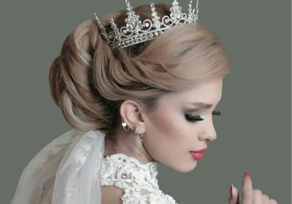عکس لباس عروس و تاج