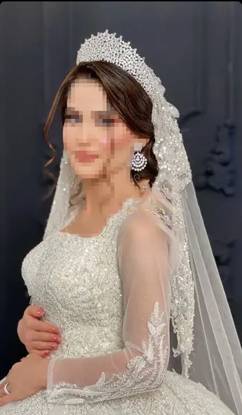 عکس لباس عروس و تاج