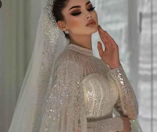 عکس لباس عروس نباتی جدید