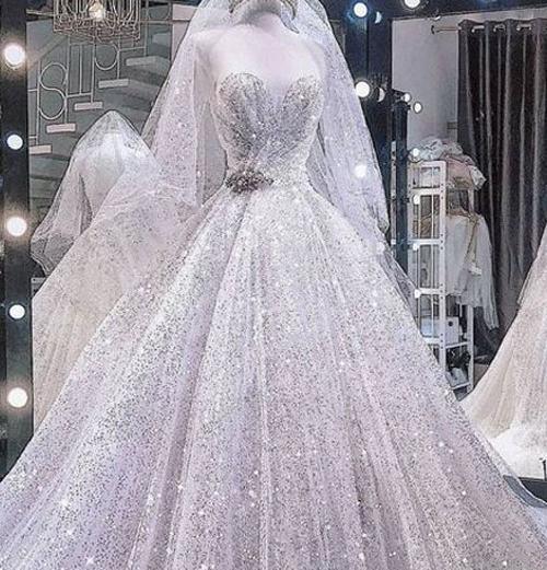عکس لباس عروس نباتی جدید