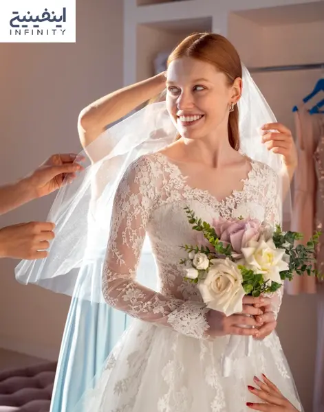 عکس لباس عروس نباتی جدید