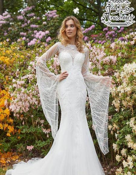 عکس لباس عروس مدل ماهی دنباله دار