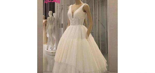 عکس لباس عروس کوتاه ساده