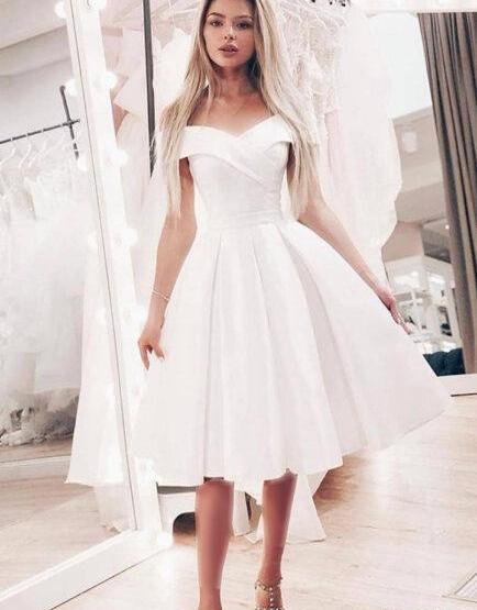 عکس لباس عروس کوتاه ساده