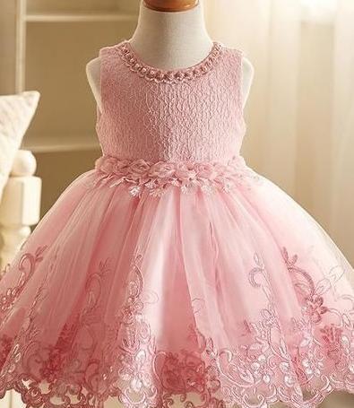 عکس لباس عروس بچه گانه صورتی