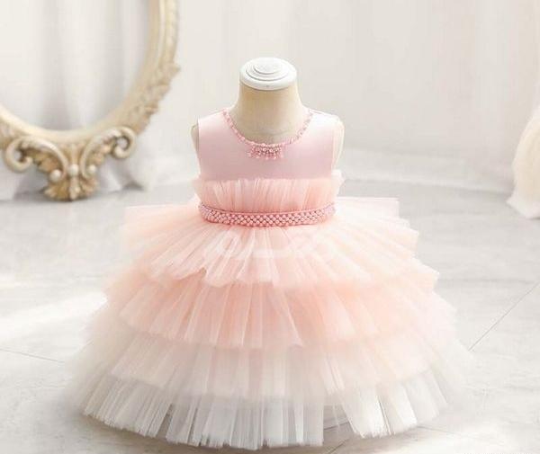عکس لباس عروس بچه گانه صورتی