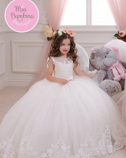 عکس لباس عروس بچه گانه بلند