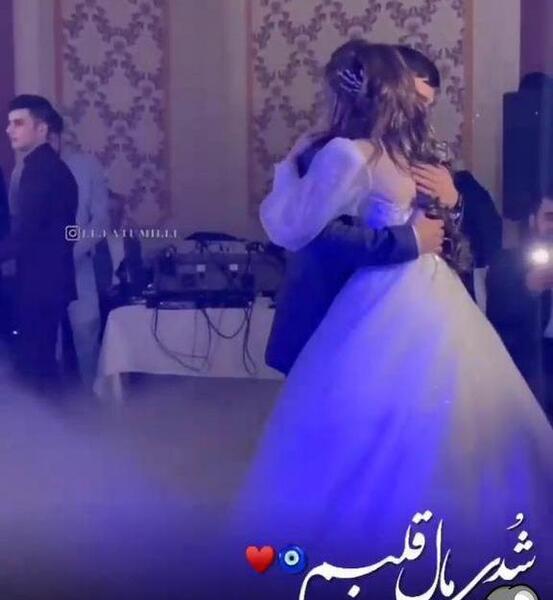 عکس عاشقانه با لباس عروس