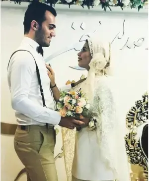 عکس لباس عقد عروس و داماد