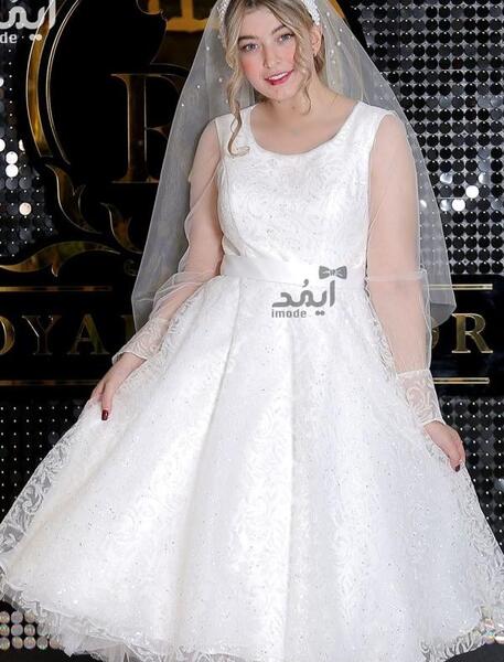 عکس عروس با لباس تور