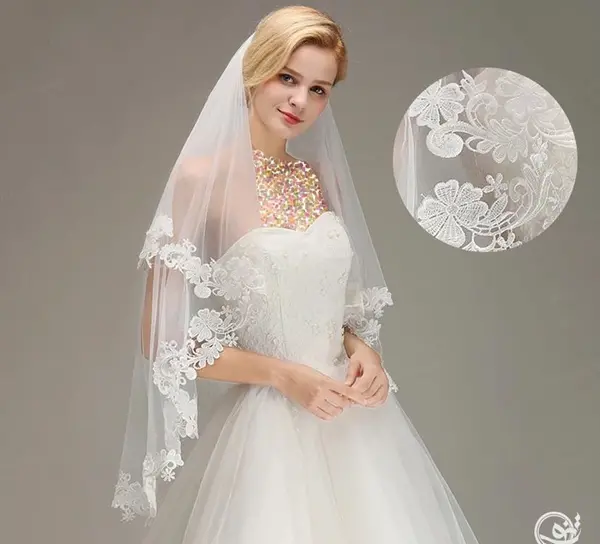 عکس عروس با لباس تور