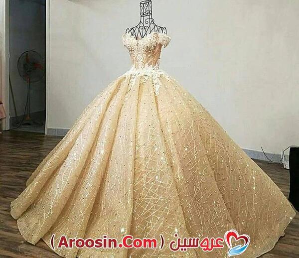 عکس لباس عروس با طلا