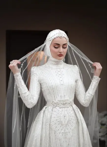 عکس لباس عروس با طلا