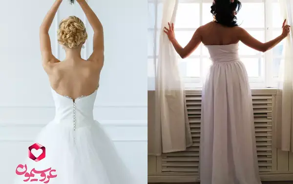 عکس لباس عروس دکلته جدید