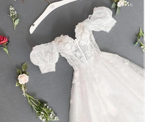 عکس لباس عروس دکلته جدید