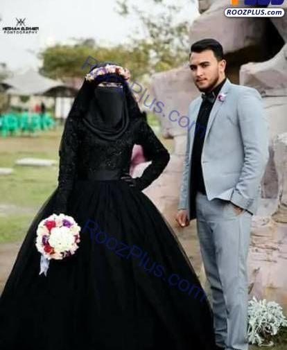 عکس لباس عروس رنگ سیاه